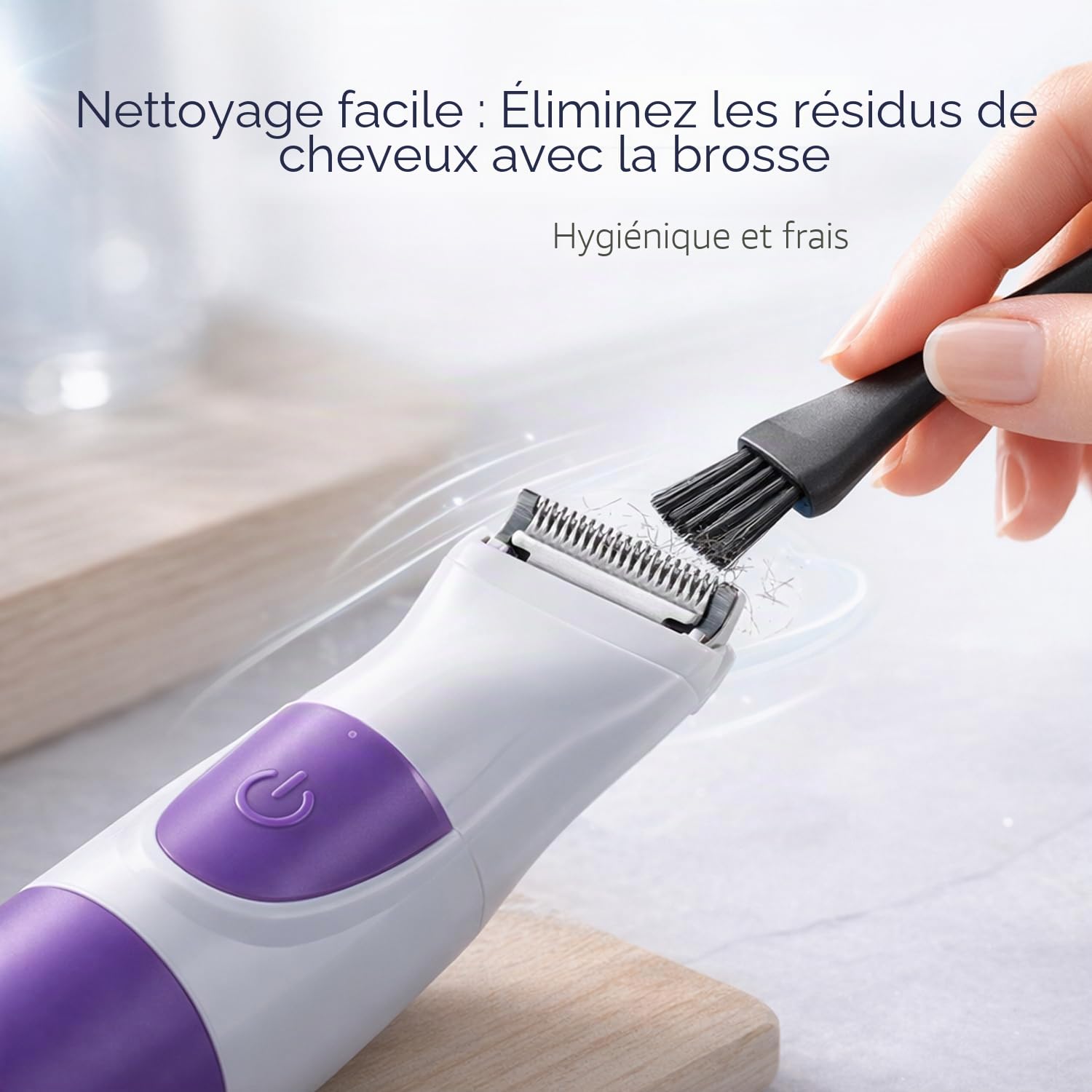 Tondeuse Bikini Rechargeable,rasoir electrique femme,Épilation indolore pour peaux sensibles,Précision & Confort,les Sourcils, la Moustache, la Barbe, les Bras, les Jambes,les Aisselles, la