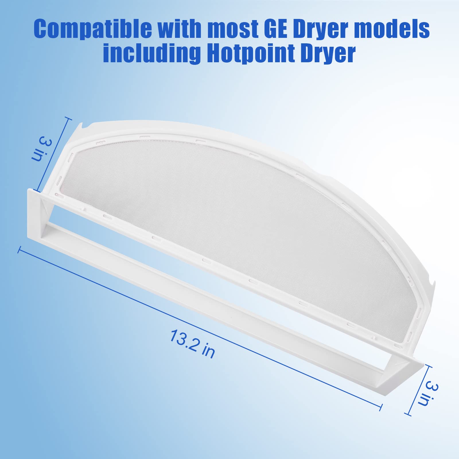 Filtro de pantalla de pelusa WE18X25100 de FreeCat, compatible con GE y Hotpoint Dryer, sustituye a WE18M19 WE18M28 WE18M25 AP6037511 PS11767017 DE5100