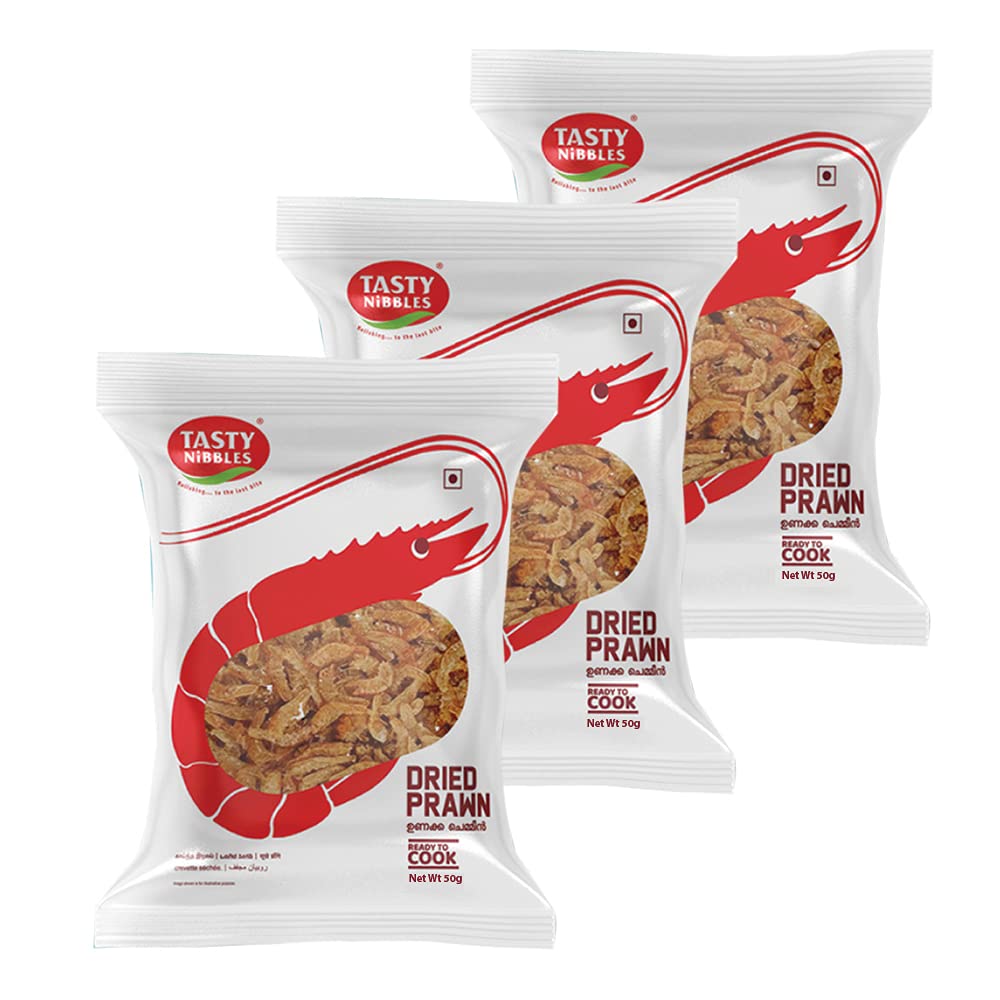 Tasty Nibbles Dried Prawns 50g x 3 (Pack of 3, 150g)-image-32