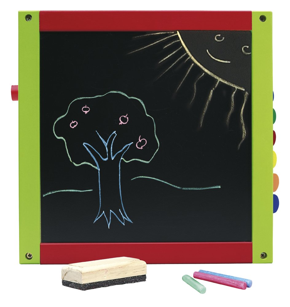 Eichhorn 100003685 - Holz-Spielcenter, inklusive Motorikschleife, Uhr, Xylophon, Motorikspiel und Tafel, 30 x 30 x 58 cm