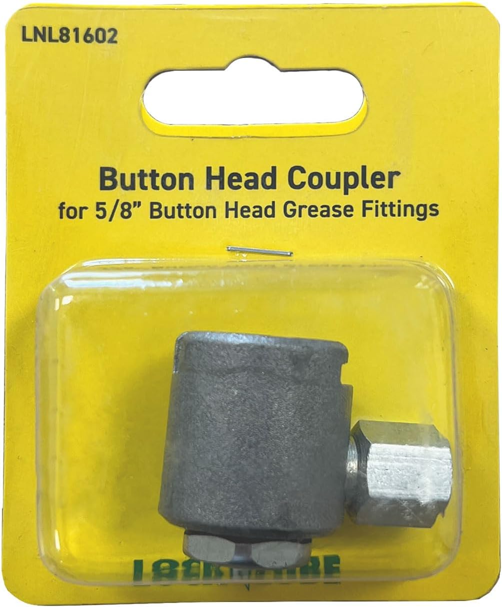 LockNLube Button Head Coupler 5/8" For Use With 5/8 in Button Head Grease Fittings (Pack of 5)