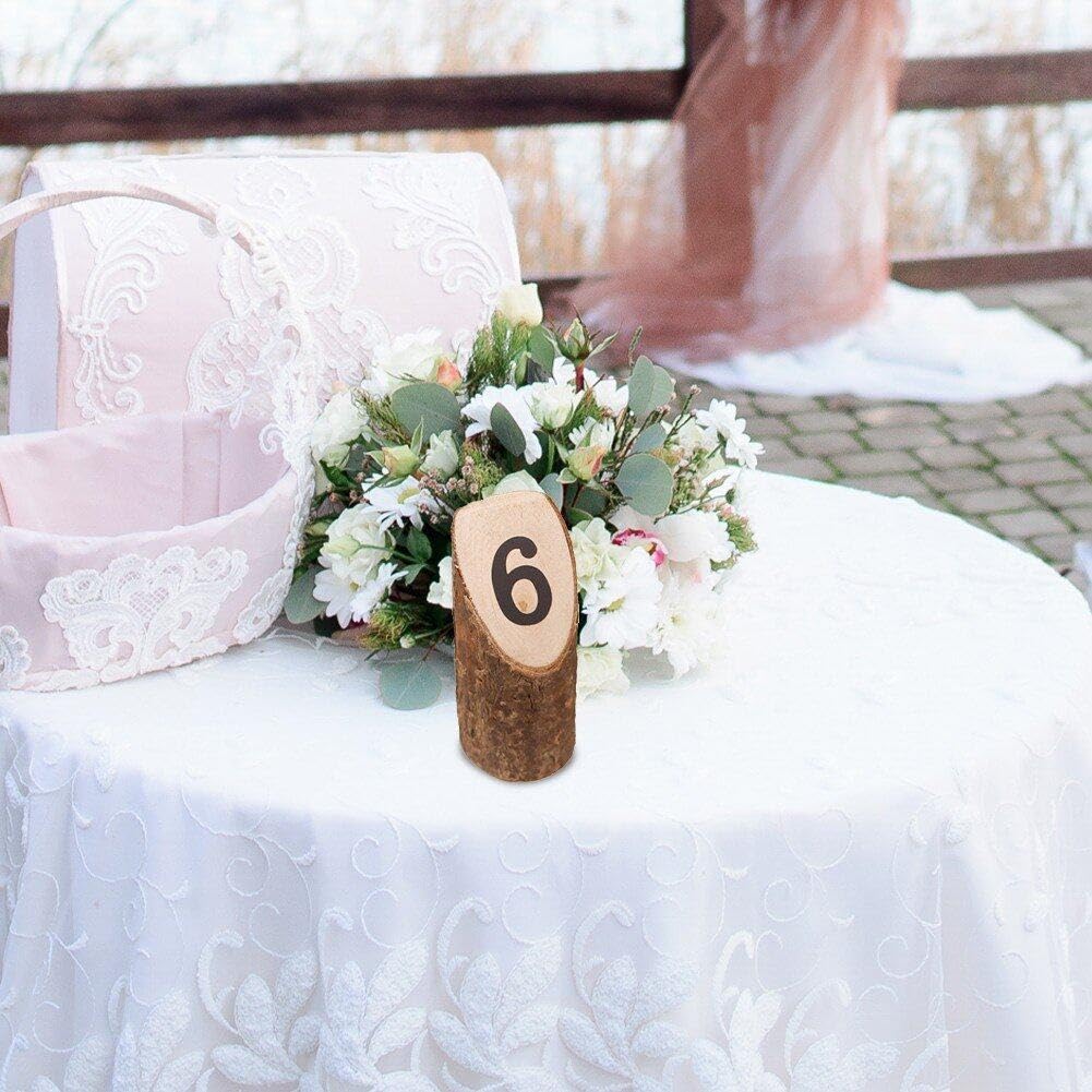 10 Uds. Número De Mesa De Madera 1-10 Decoración De Boda De Madera Rústica Números De Mesa Signos Decoración De Boda De Cumpleaños