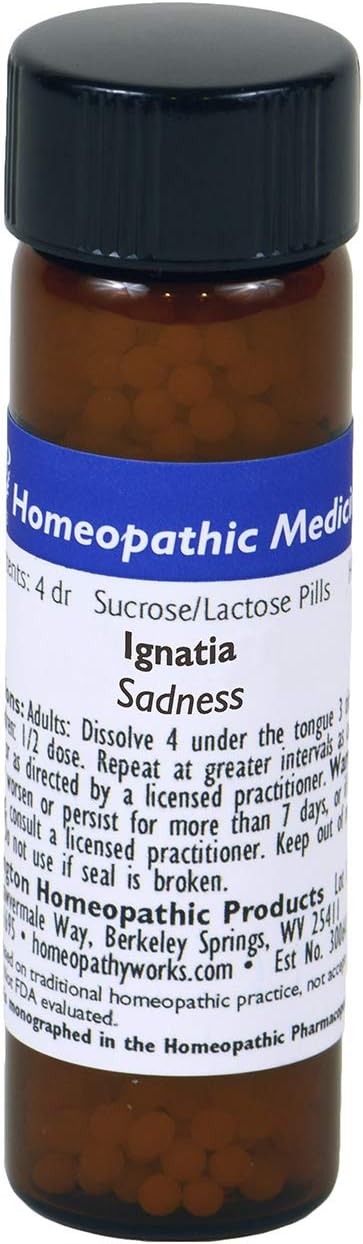 Ignatia Amara 30C. 900 Pellets. Commonly Used for Sadness.* Made by The Oldest Homeopathic Company in America.