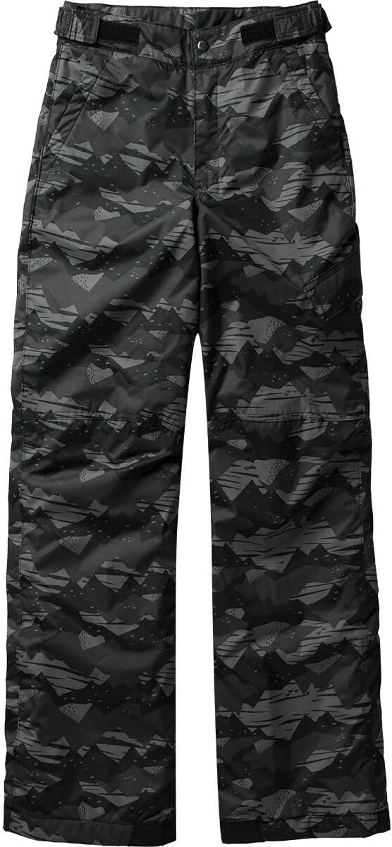 Columbia Boys' Ice Slope II Pant, Black Scrapscape, XX-Small