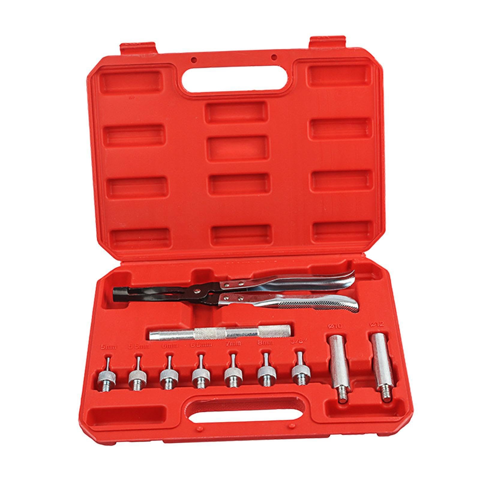 VUIUYOIES Kit d'outils pour Le démontage et la Pose de Joints de Tige soupape - Kit d'outils démontage soupapes argentées, définir Un