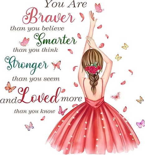 Miniatura 30 de Adhesivo decorativo para pared, diseño de luna morada, flores, mariposa, nubes, para decoración de dormitorio, sala de estar