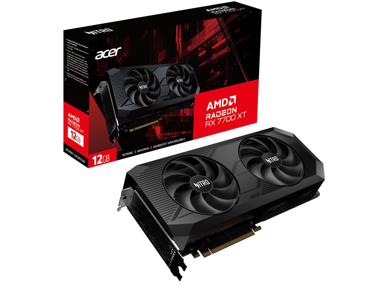 Amazon.com: acer Nitro AMD Radeon RX 7700 XT Overclocking Graphics