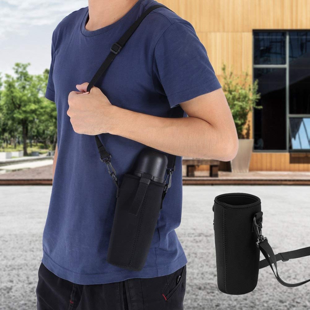 500/750Ml Waterfles Drager Outdoor Geïsoleerd Neopreen Waterfles Houder Tas Verstelbare Schouderriem Fles Drager Cover
