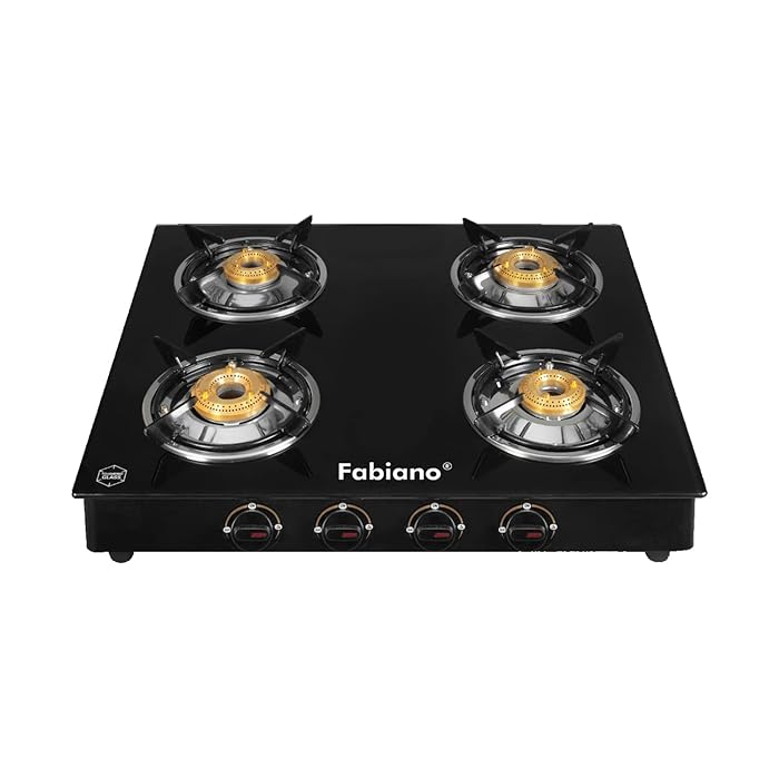 Buy Fabiano Smart High Efficiency 4 Burner Gas Stove Toughened 7 MM