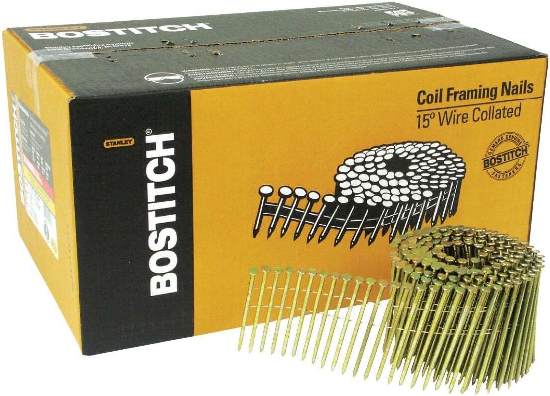 BOSTITCH C12P120DG 15 Degree 3-1/4 by .120-Inch Wire Collated Nails (2,700 per Box)