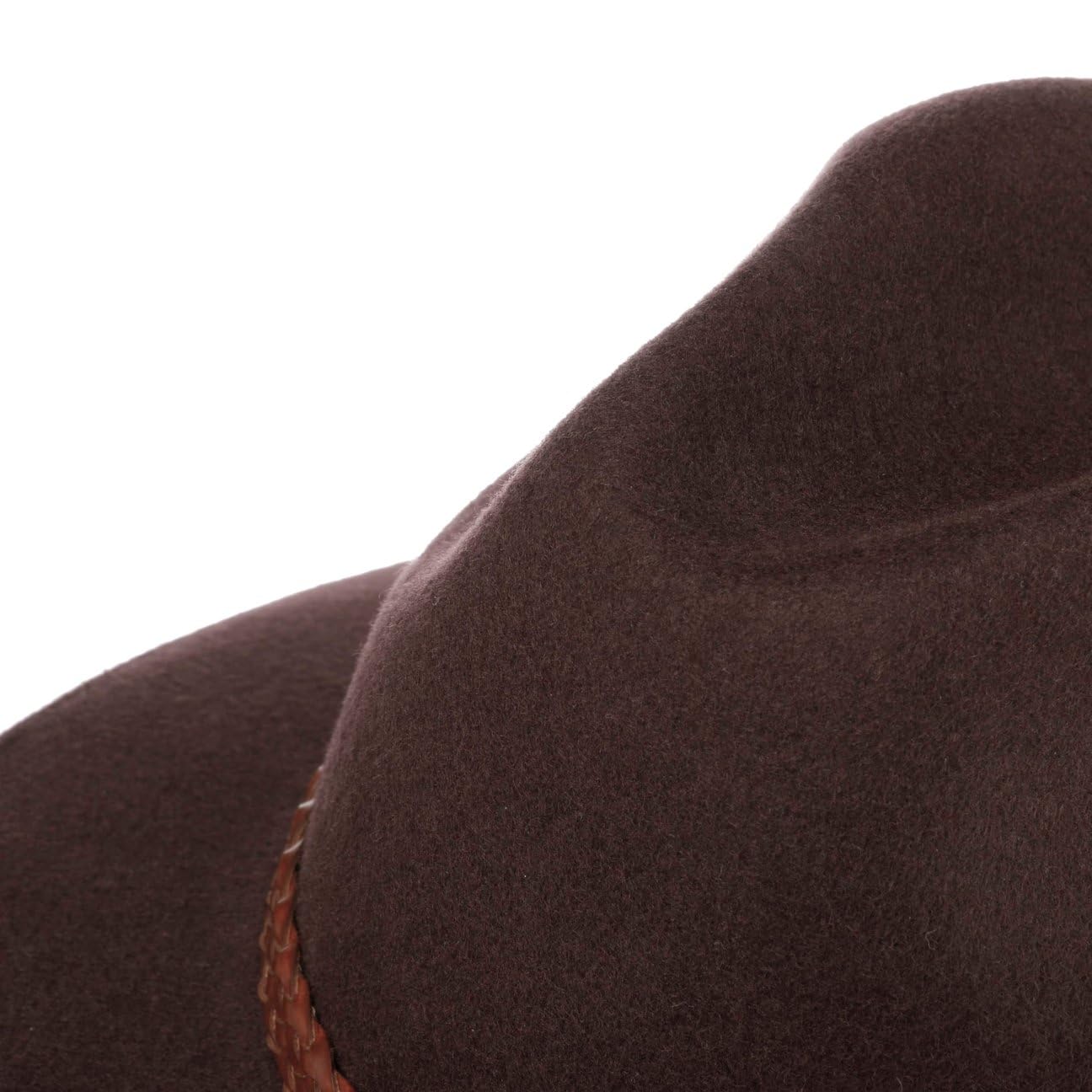 LIPODO SOMBREROSHOP Outdoor Traveller Sombrero Fieltro de Lana Banda de Piel Sintetica Unisex Otono Invierno