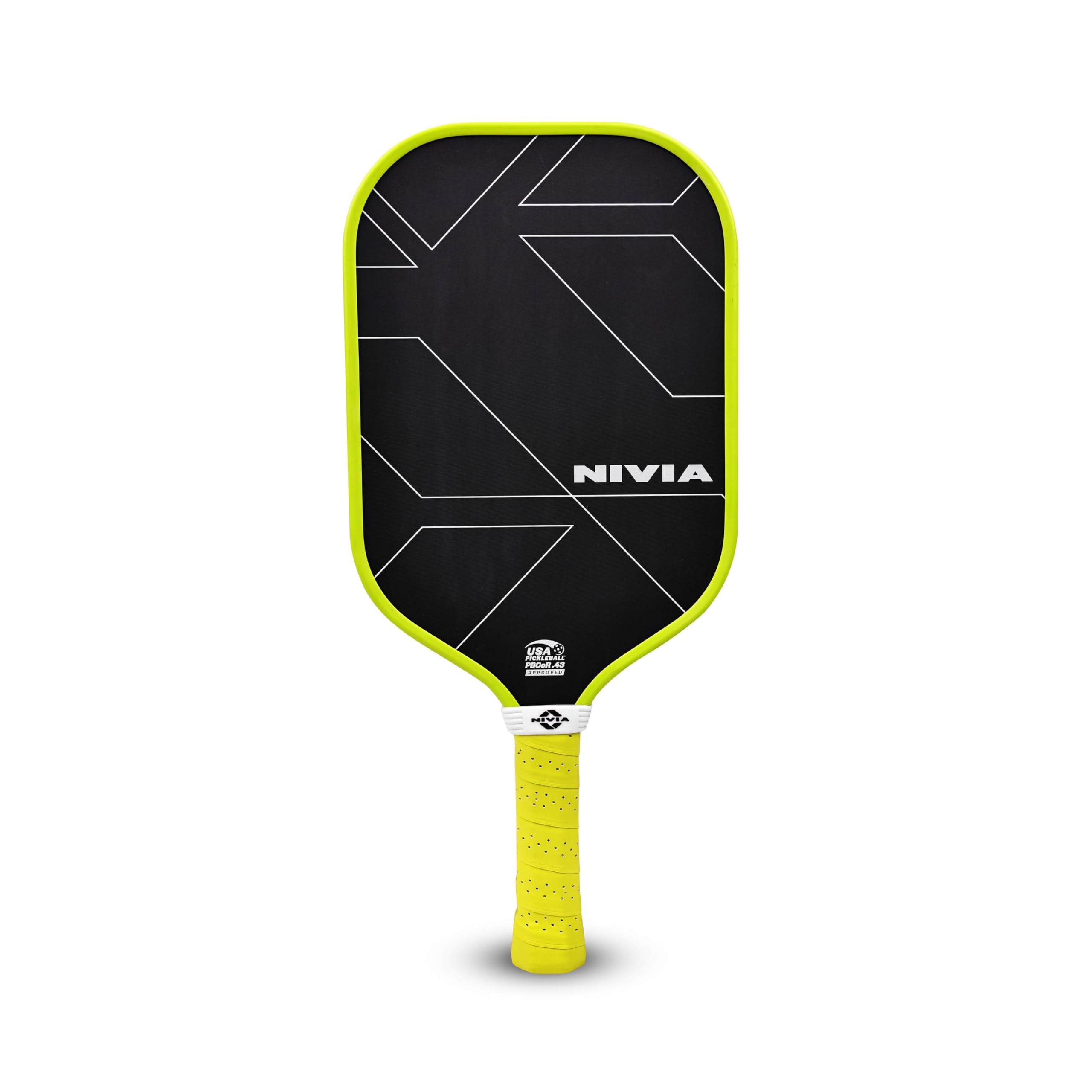 Nivia K-3000 Pro Pickleball Paddle, Carbon Surface, Paddle Cover Bag, Cushion Comfort Handle Grip, Durable Pickleball Paddle, Outdoor Game Kit for Kids & Adults (Yellow)-image-26