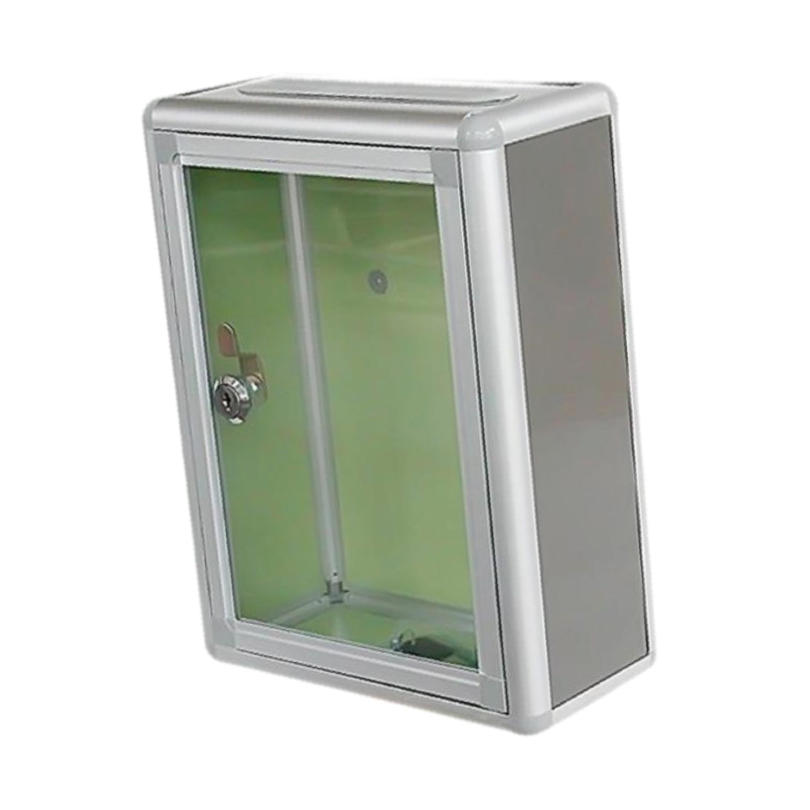 Suggestion Box Clear Multifuctional Locking Mailbox for Business School top port|Home & Garden|1 Wall Mounted Suggestion Box-image-5