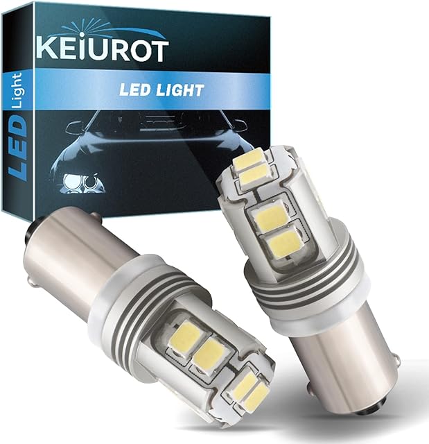 BA9S LED Bulbs T4W 1895 LED Bulbs for Car Interior Light Side Marker Lights Door Lights Reverse Light License Plate Light RV Light Bulb with 2835 10SMD Chips 12V Pack of 2