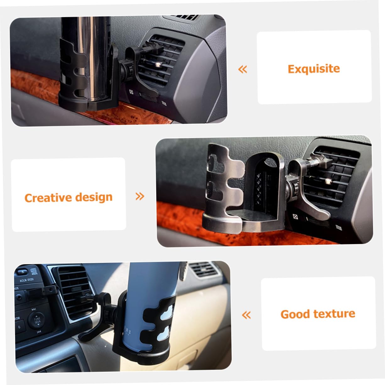 Supporto Portabicchiere Universale Per Auto - Fissaggio Regolabile - 3