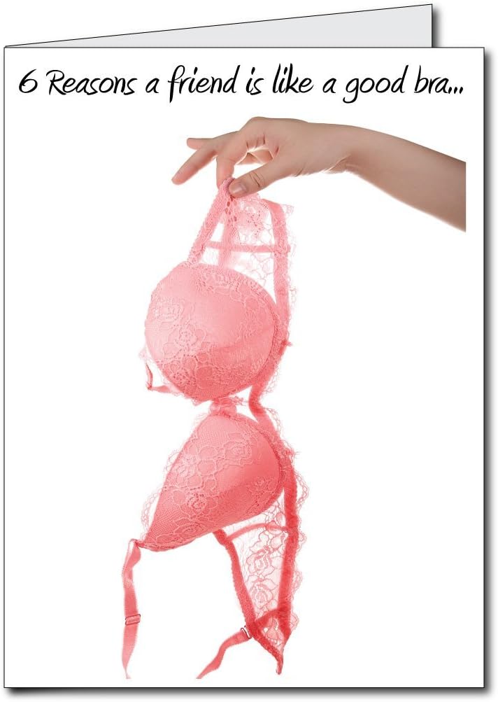 VictoryStore Jumbo Greeting Cards: Giant Birthday Card (Bra) 2 feet x 3 feet card with envelope