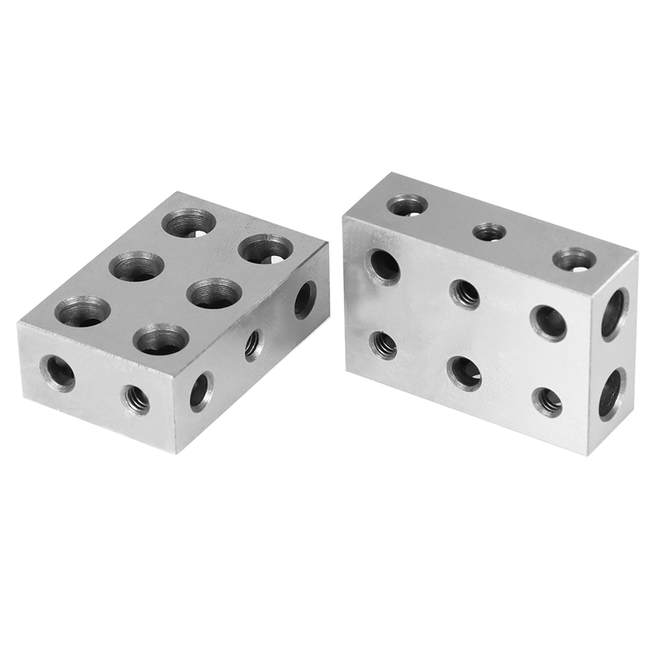 Thomletha 1-2-3 Steel Parallel Block Set 11 Holes Perpendicularity Accuracy 0.0001in 1 2 3 Block