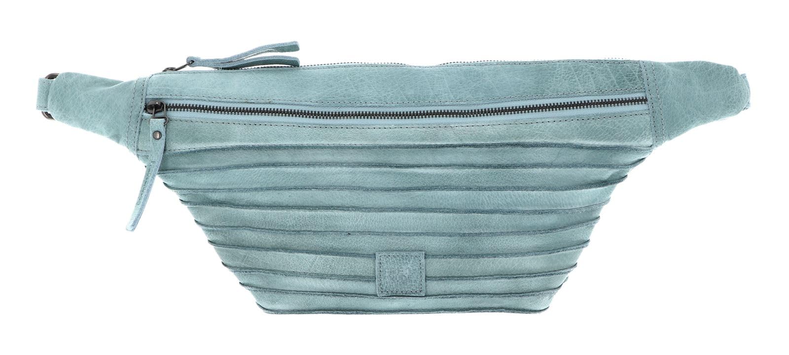 FREDsBRUDER Leder Gürteltasche Umhängetasche Riffel Hoza Beltbag Sky Blue hellblau