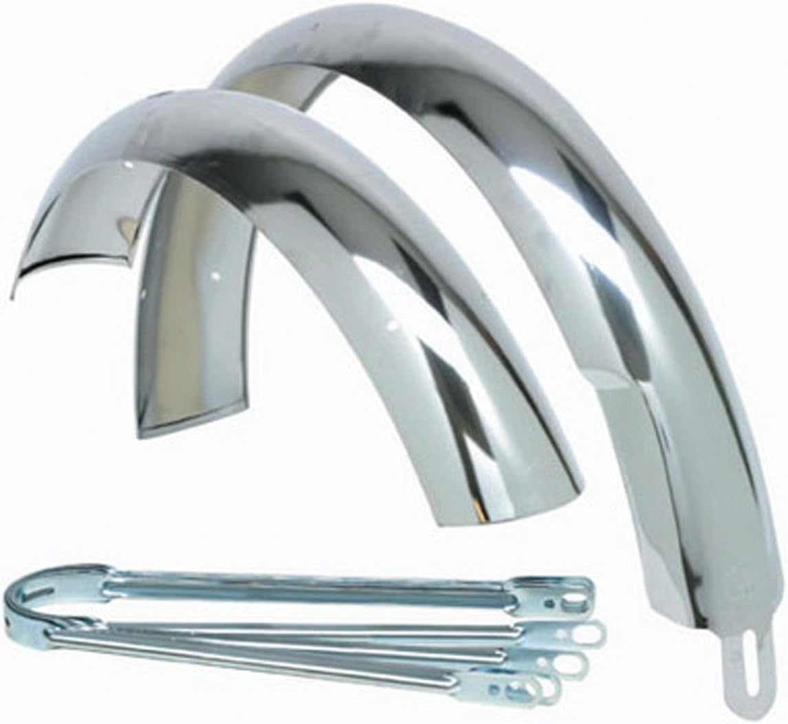 Wald Steel Fender Set, 20, Balloon Chrome