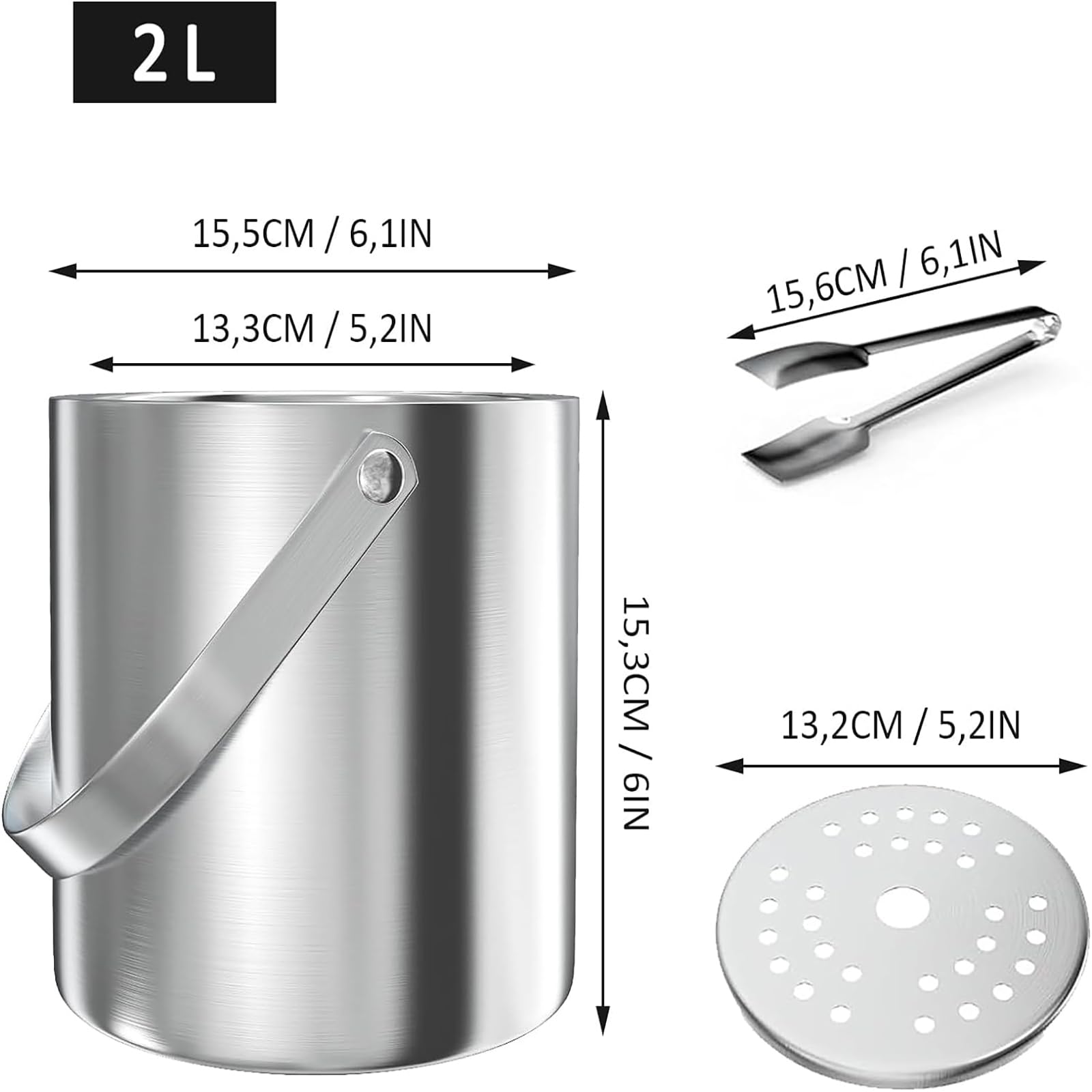2Pcs Bac à GlaçOns Rond Bac à GlaçOns,Moules à GlaçOns En Silicone