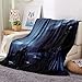 QHWLKJ Coperta e Plaid Castello di notte Coperta in Flanella Stampata 3D Peluche Calda Adatta alla Flanella da Viaggio per Divano Letto 150 x 200 cm