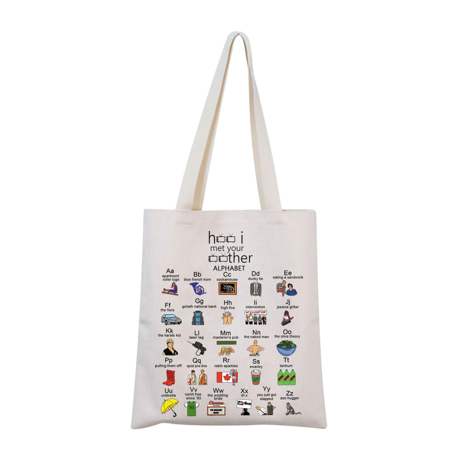 MNIGIU HIMYM Inspired Gift HIMYM Tote Bag HIMYM Fans Gift HIMYM Tv Series HIMYM Merchandise
