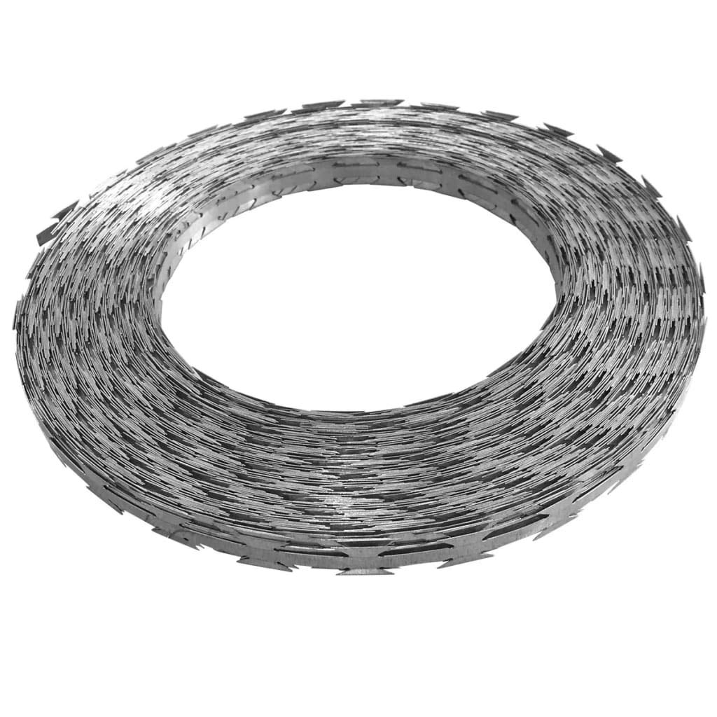 Brokky Alambre de púas Concertina Acero galvanizado 500 m Alambre De Espino Galvanizado