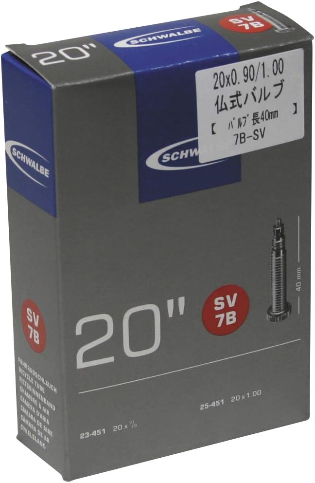 Schwalbe 10400013, SV7B Unisex Adulto, Neutro, 23/25-451 IB 40mm, 25 x 22-23 mm
