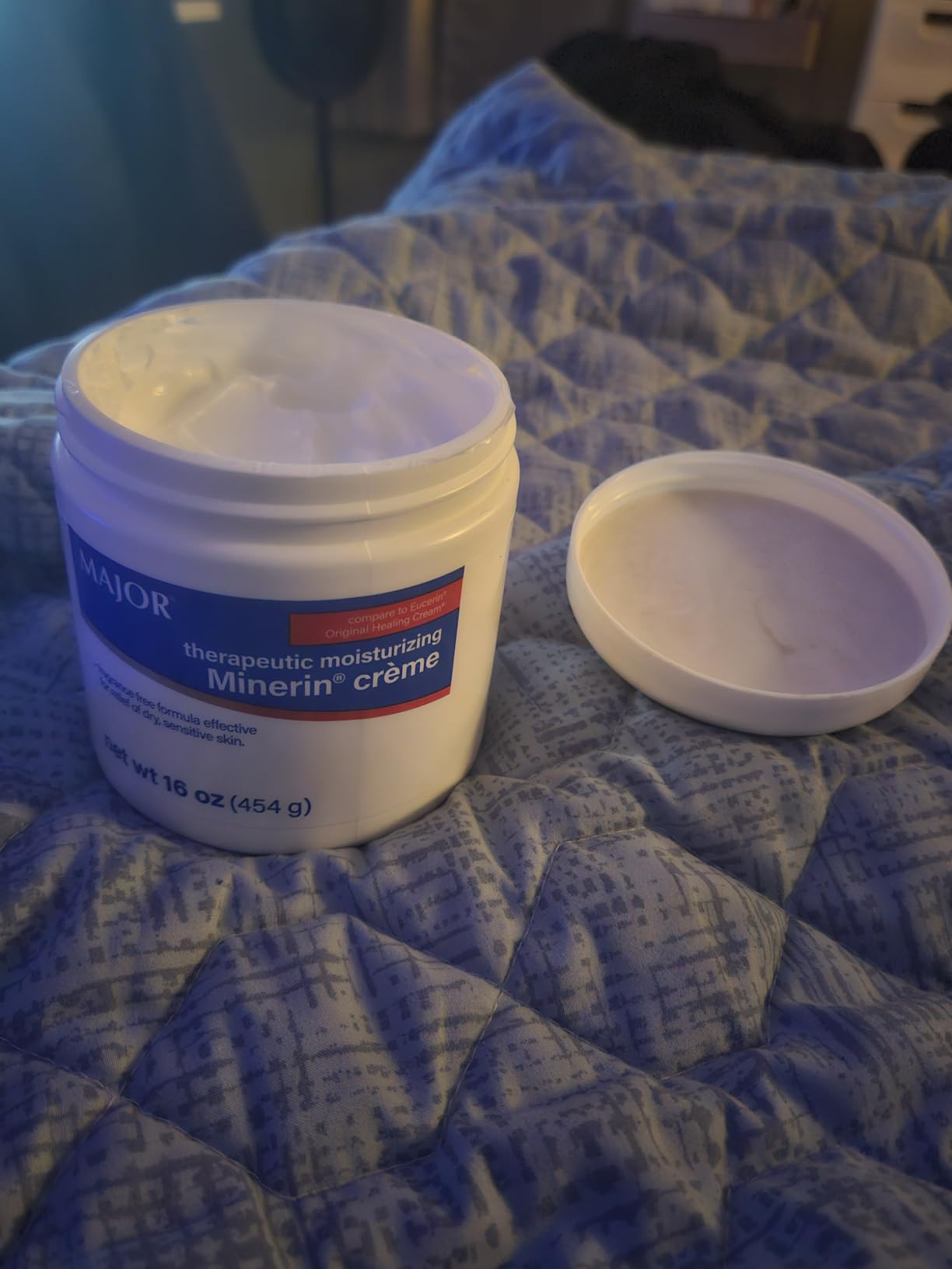 MAJOR Therapeutic Moisturizing Minerin Créme - Body Cream Moisturizer for Dry Skin - Fragrance-Free - 16 Oz. (1 Pack)