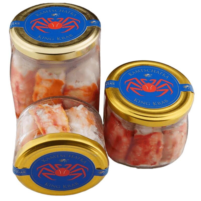 Kamtschatka Königskrabbe King Crab 100% Beinfleisch im Glas (520g)