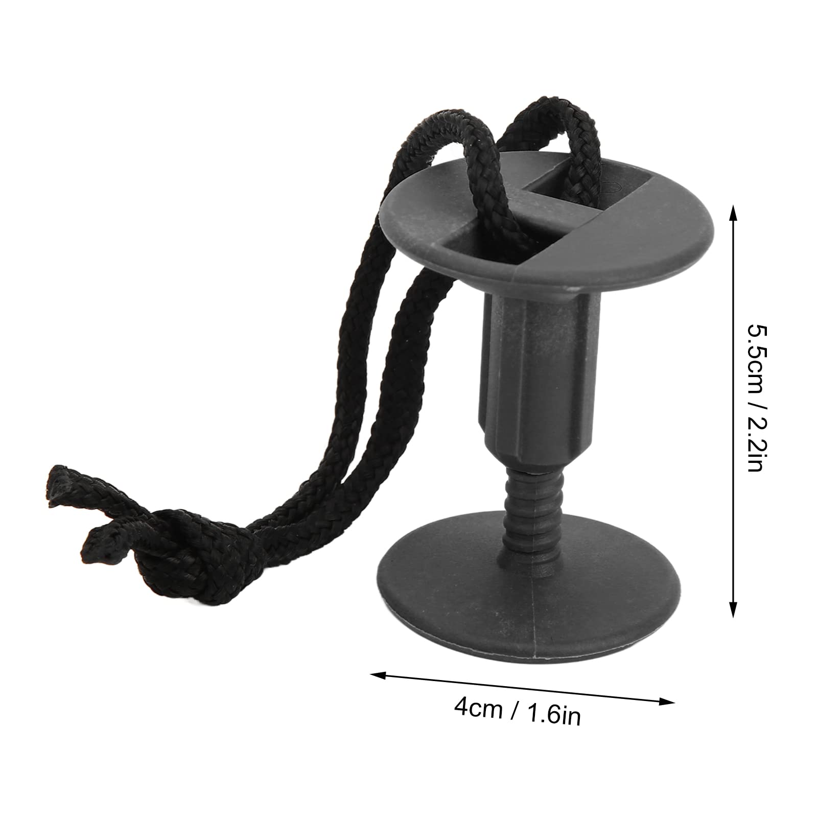 Surfbrett-Seil-Stecker, 6 Stück Nylon-Kunststoff-Surfbrett-Leine-Seilstopfen mit abnehmbaren Schlitzen, für weiche Schaumstoff-Surfbretter, Körperpaneele, Stand-Up-Paddel