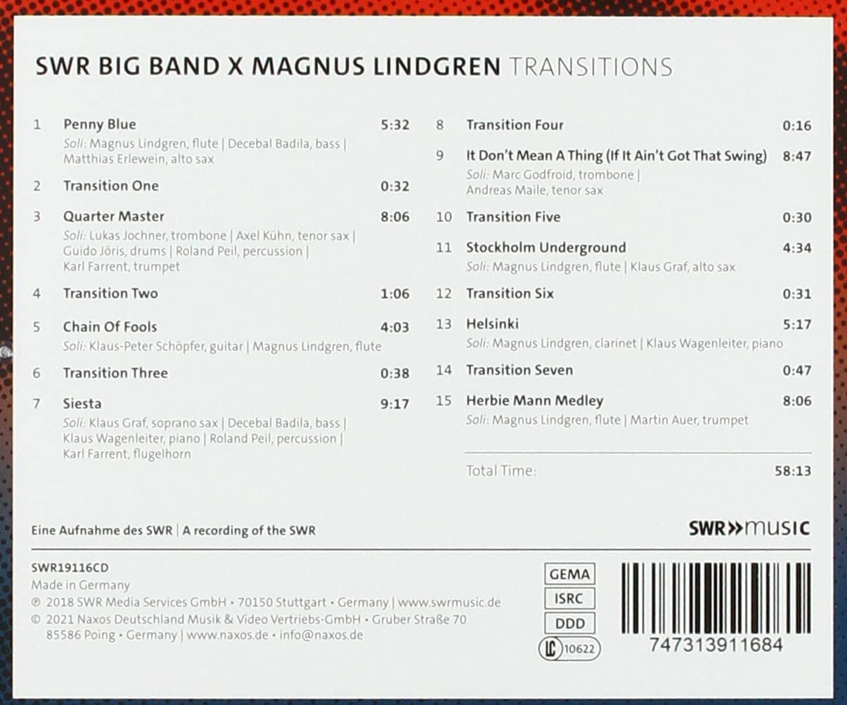 SWR Big Band X Magnus Lindgren Transitions