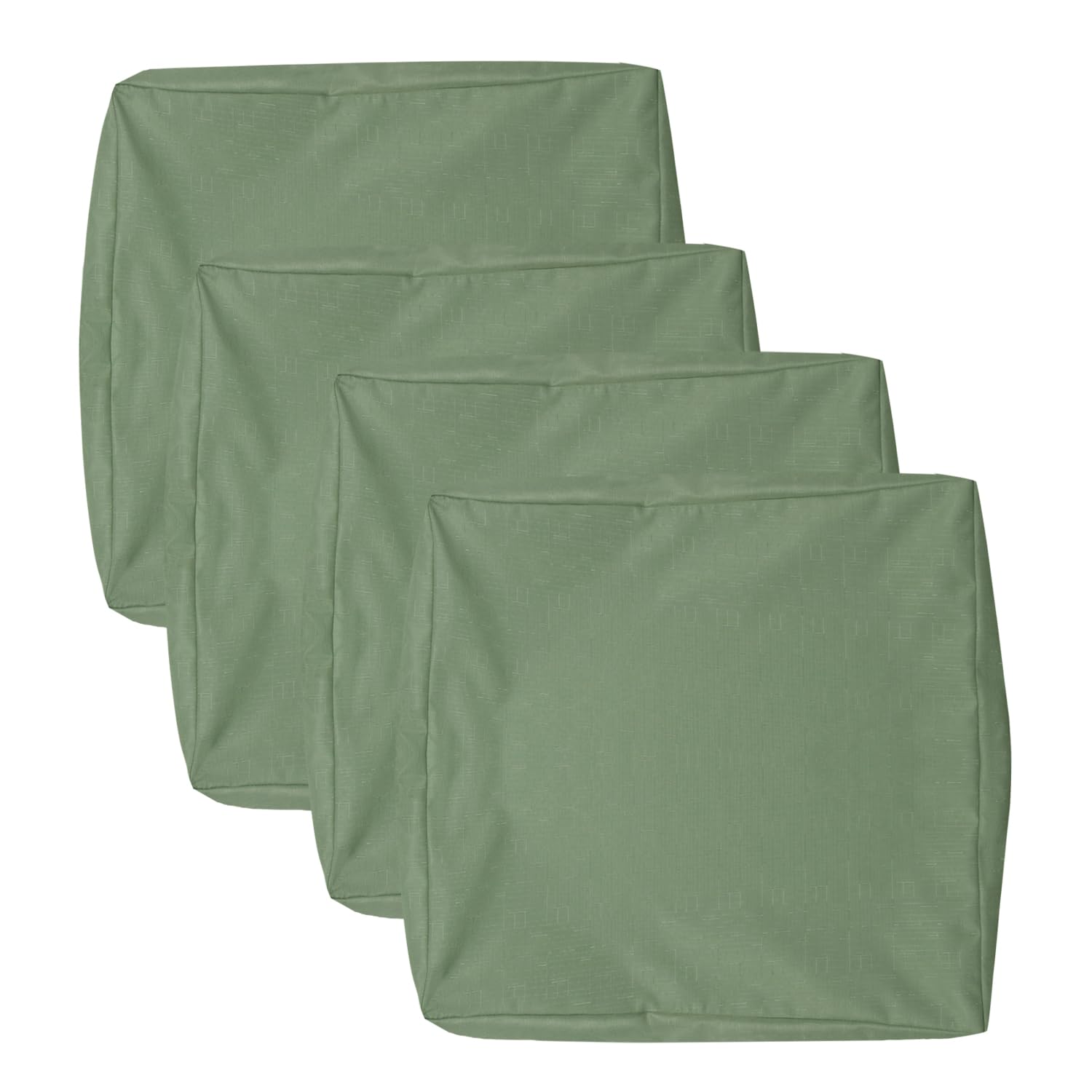 Patio Seat Cushion Covers,Washable Slip Covers Replacement,Waterproof Outdoor Furniture Chair Cushion Pillow Seat Cover for Couch,Garden,Sofa,Sage Greeng,24"×24"×4"(4 Covers Only)-image-9