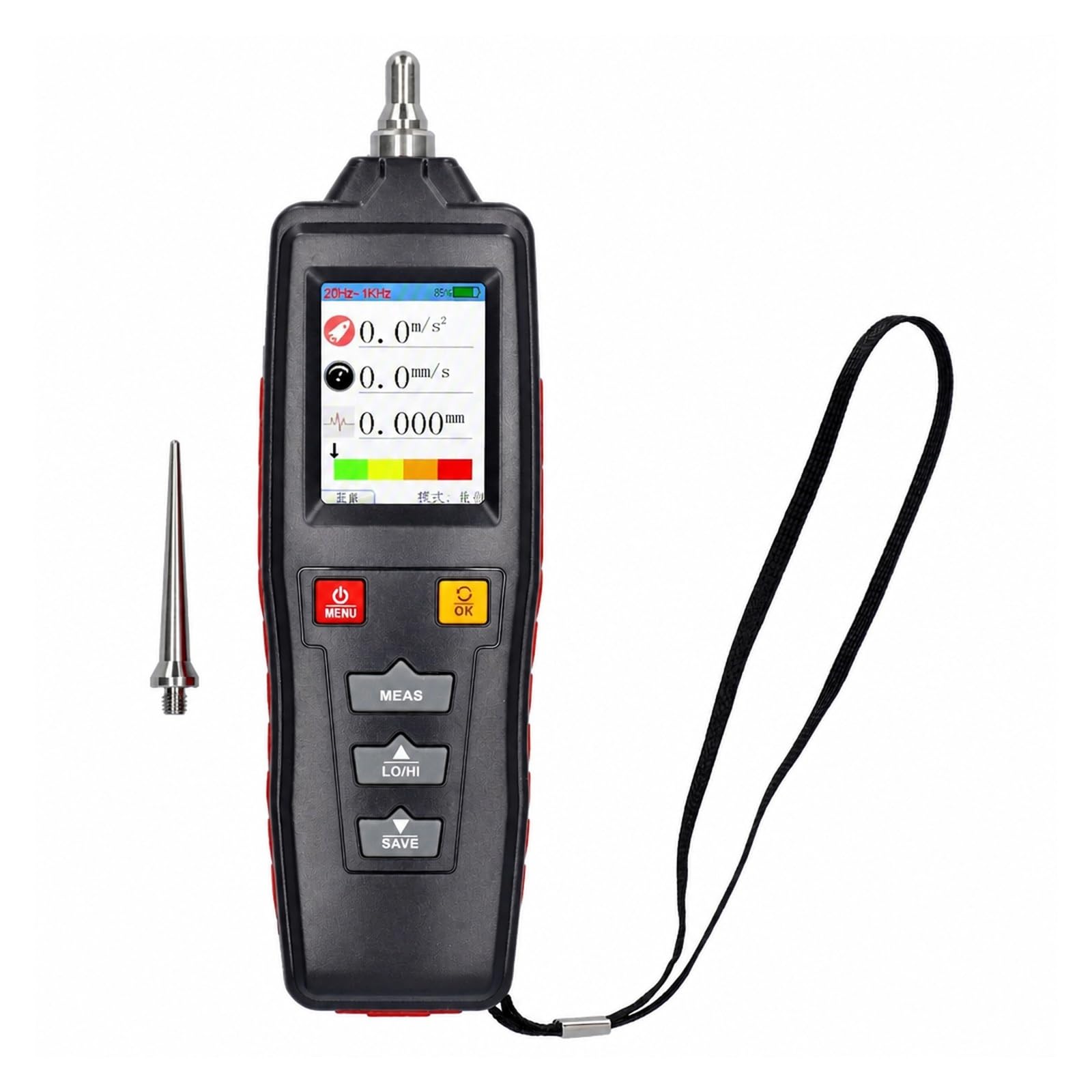 Medidor de Vibración, Probador Analizador De Vibraciones WT63B Portátil