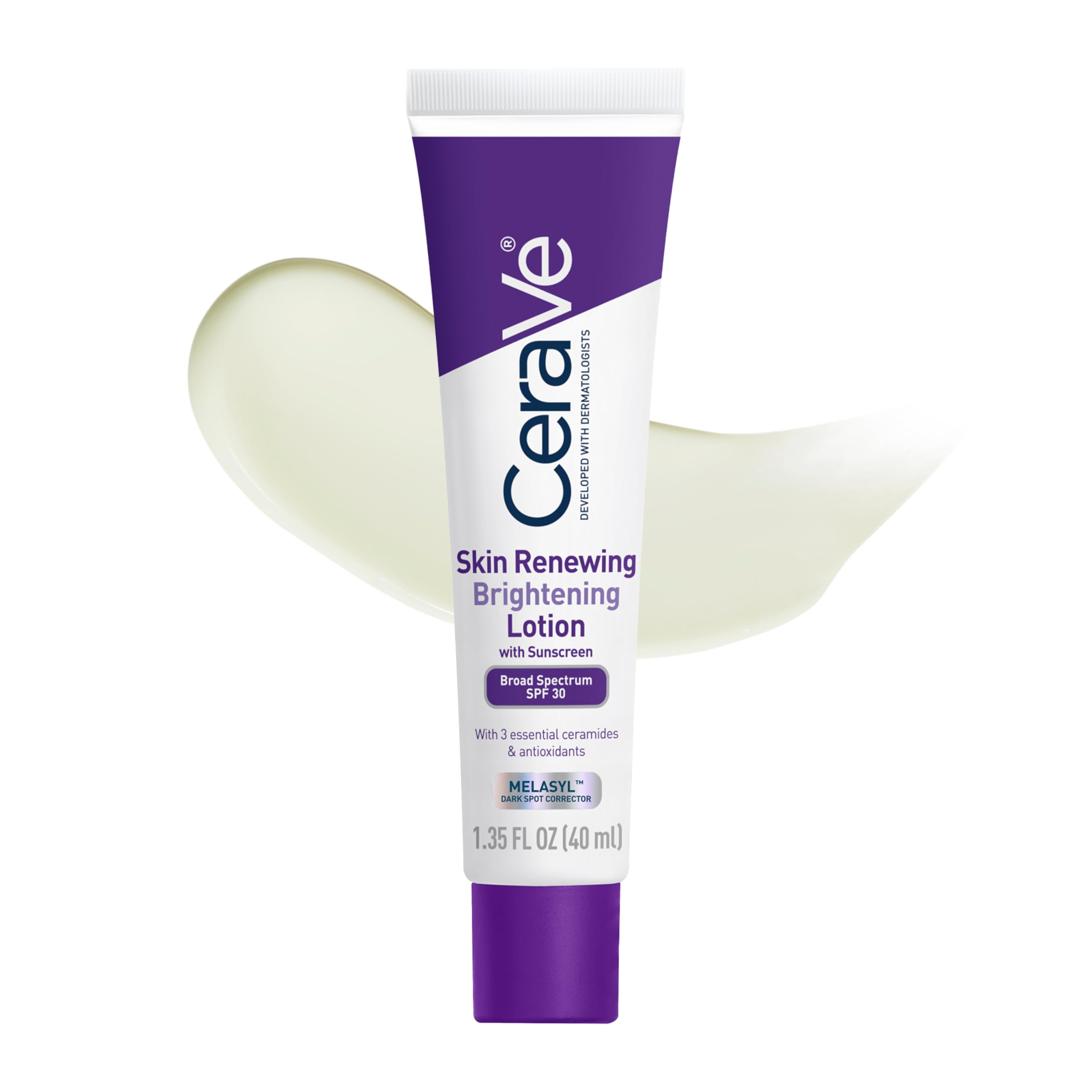 Amazon.com: CeraVe Skin Renewing Brightening Lotion SPF 30, Anti