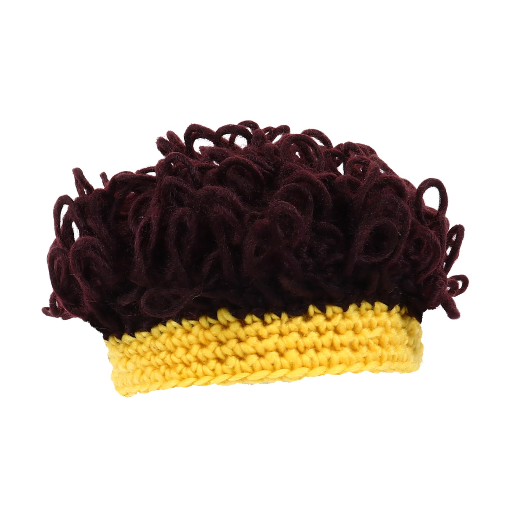 FRCOLOR Chic and Stylish Boys and Girls Wig Cap Knitted Headwear Baby Boys/girls Photography Props Unique Beanies Fashion Hat
