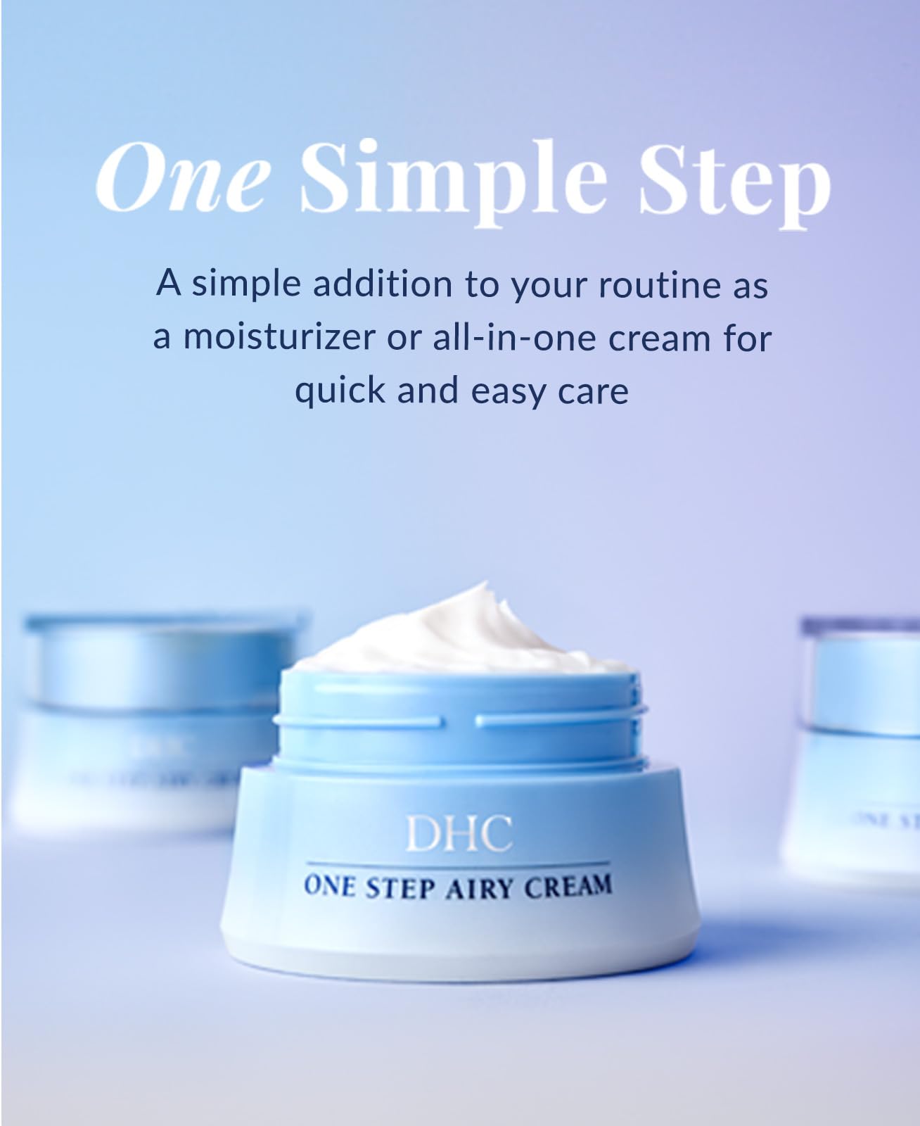 DHC One Step Airy Cream Lightweight Multifunctional Moisturizer, 1.7 oz