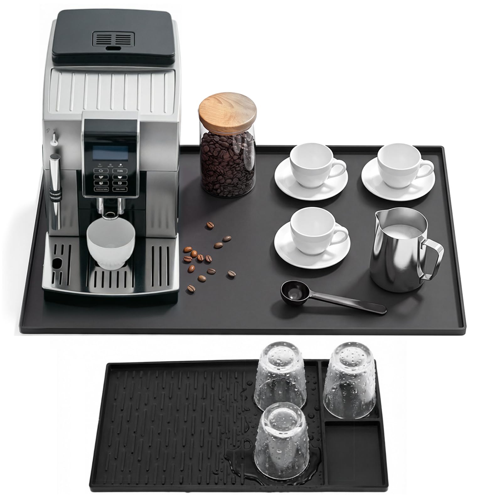 Unterlage Kaffeemaschine 60 x 40 cm Große Silikon-Unterlage