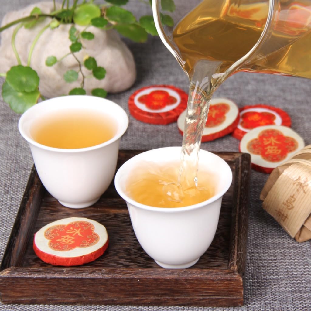Yunnan Roher Pu-Erh Tee 42g / Tube (6g * 7 Kuchen) | Teekuchen Von Alten Bäumen | Natürlich Süß | Einzeln Verpackt (42g * 10 Röhren) / 14,82oz)