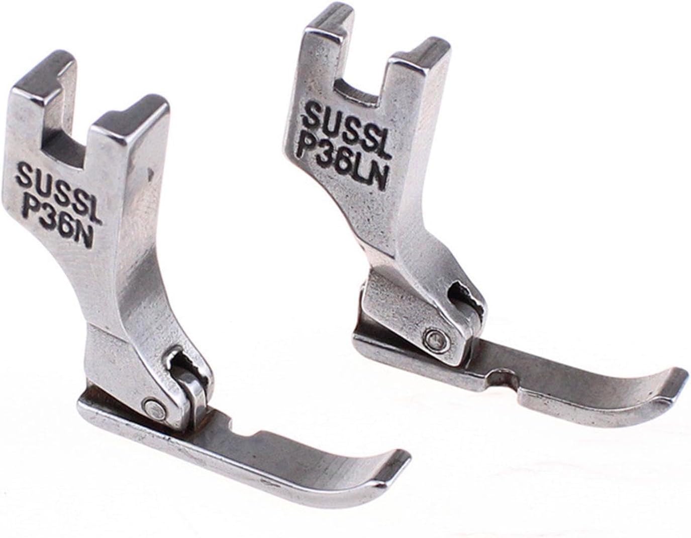 3 Pieces Zipper Foot Replacement for Industrial Attachment Single Side Zipper Presser Foot Tool Sturdy Carbide Steel Compact Design Sui, 2 Pcs