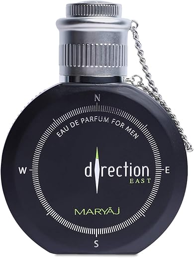 Maryaj Direction East Men Eau De Parfum Perfume |Premium, Long Lasting Citrus & Spicy Fragrance for Men,100ML