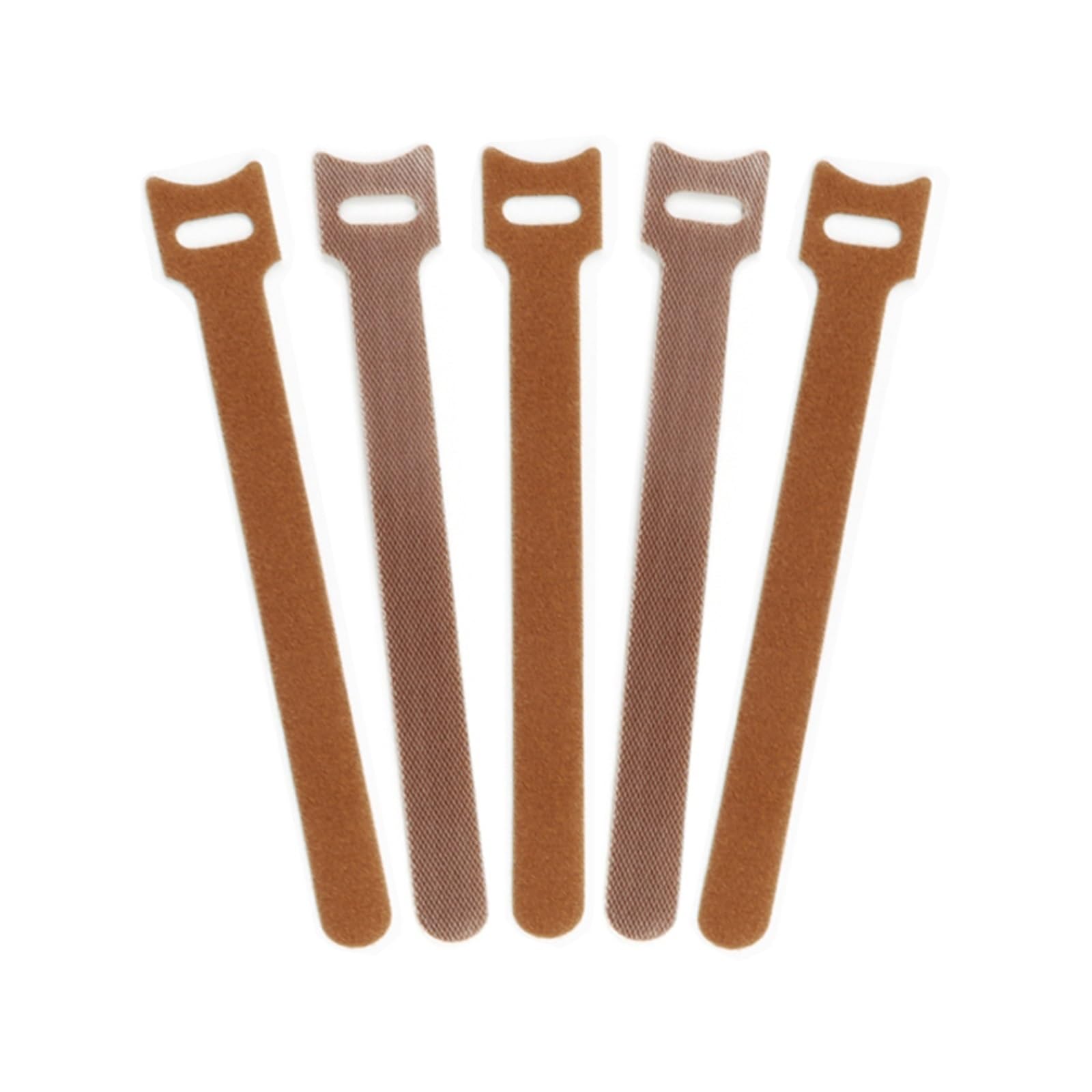 Data Cable Tie 100pcs Cable Ties 200mm Reusable Fastener Hook and Loop Wire Tie Adjustable Straps Organizer Fastening Tape for Cord Organization(Brown)