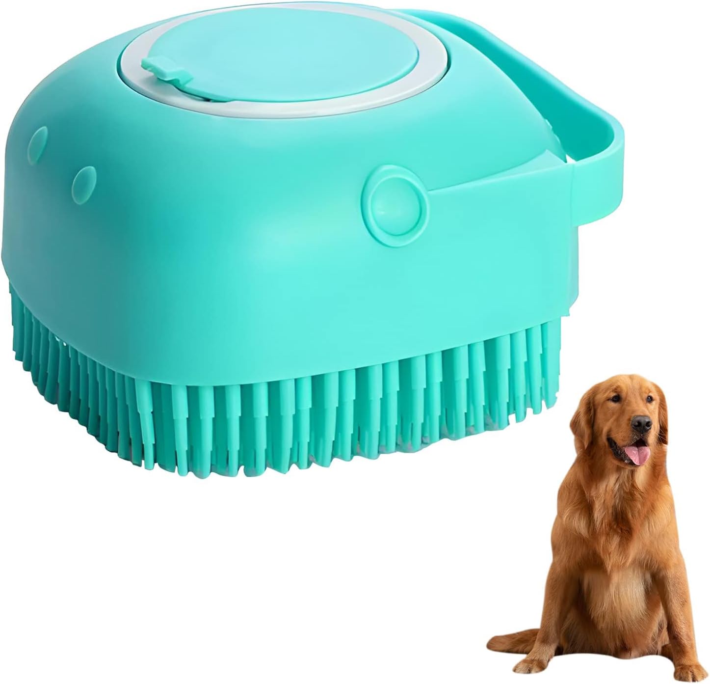 LLMSIX Dog Bath Brush Pet Scrubber Bath Brush Puppy Bath