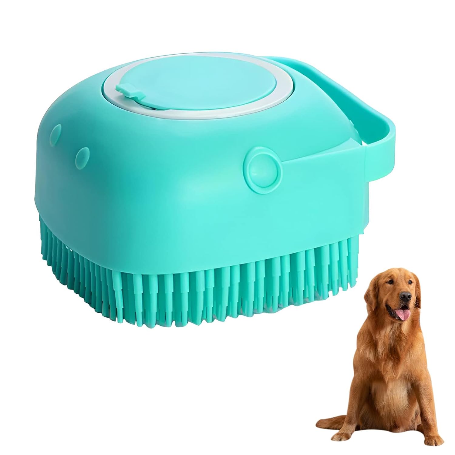 Amazon.com: LLMSIX Dog Bath Brush Pet Scrubber Bath Brush Puppy Bath ...