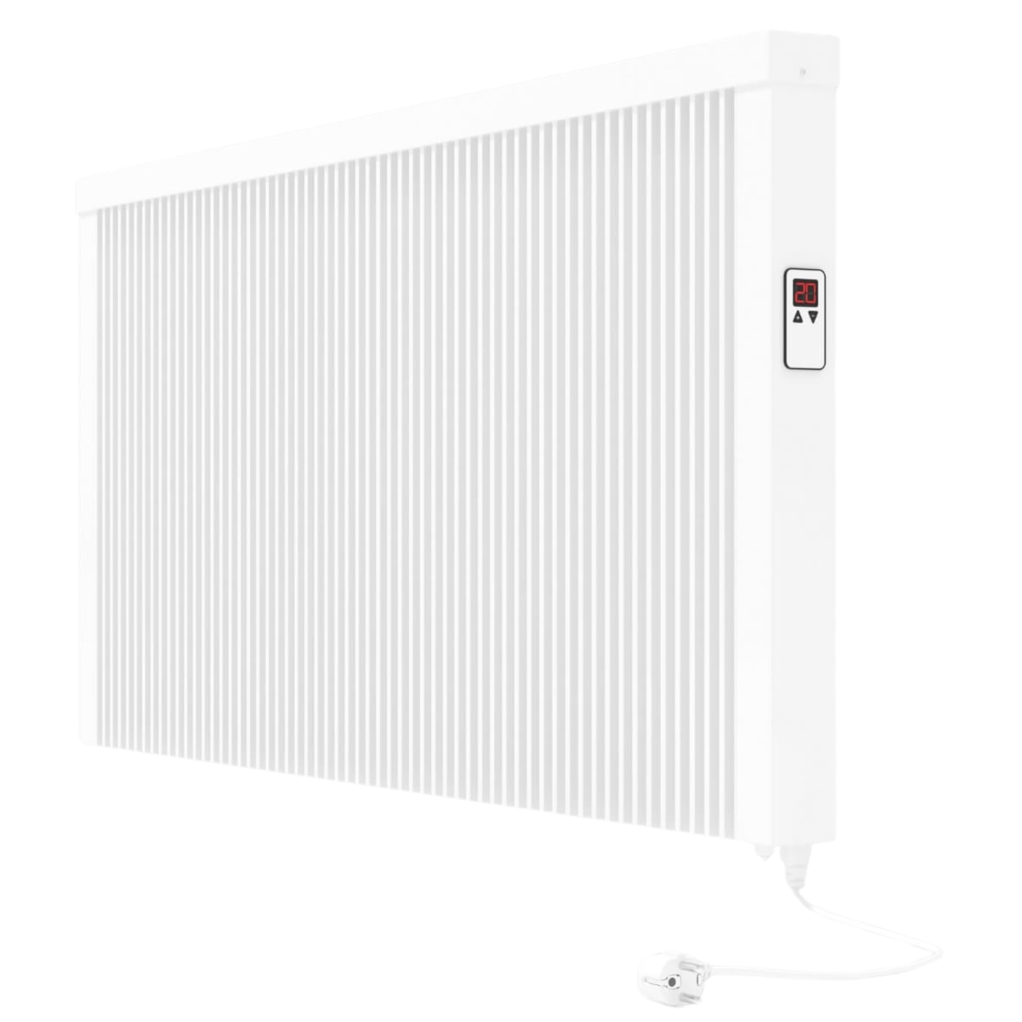 Areo Direct 2600 W Elektroheizung Wandmontage - Elektroheizkörper mit Thermostat - Elektrische Heizung Smart Home - App steuerbare Heizung ohne Hub - Digitale WLAN Elektroheizung