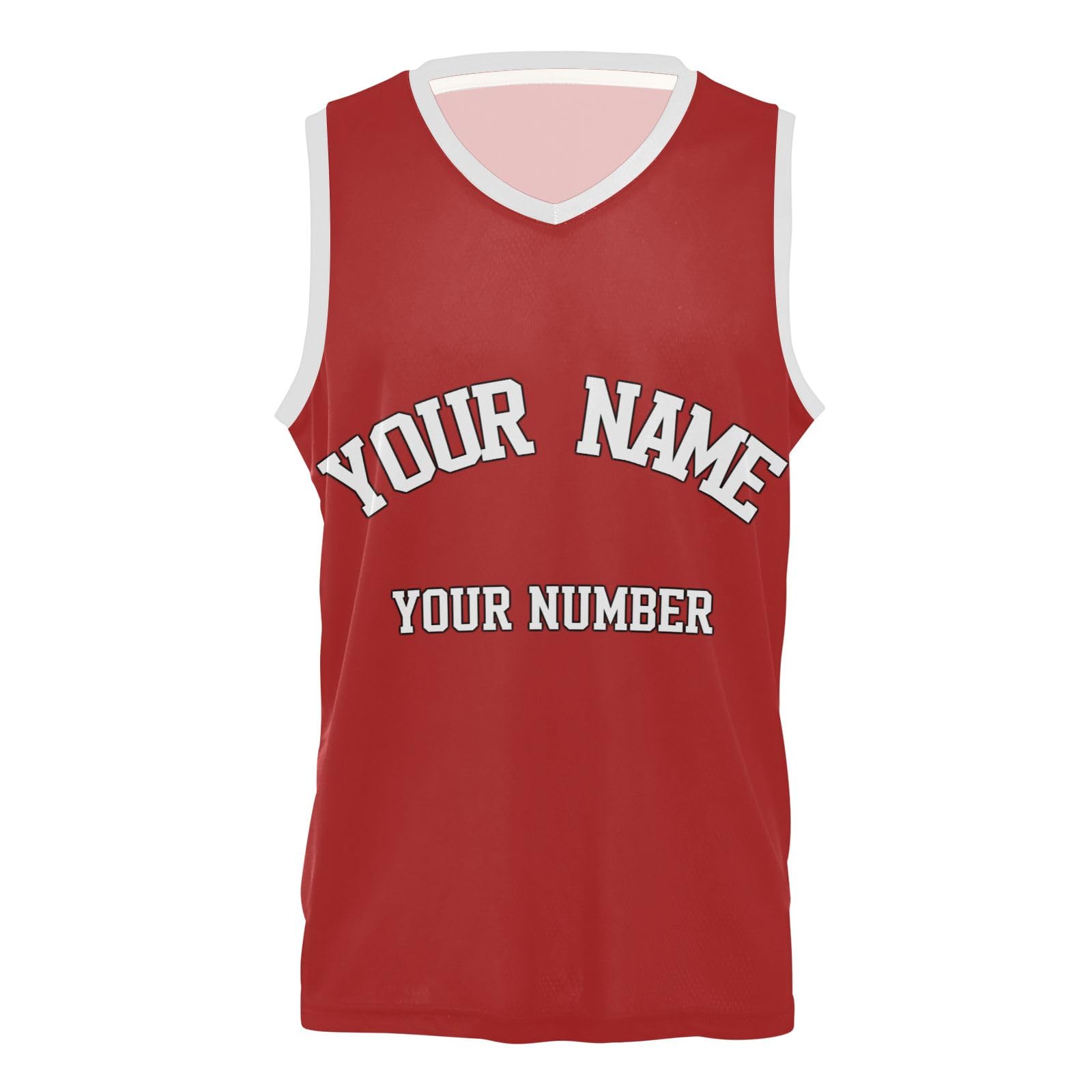 Custom Basketball Jerseys Fire Brick Personalized Team Name Number Basketball Jersey Athletic Quick Dry Shirts for Men Women