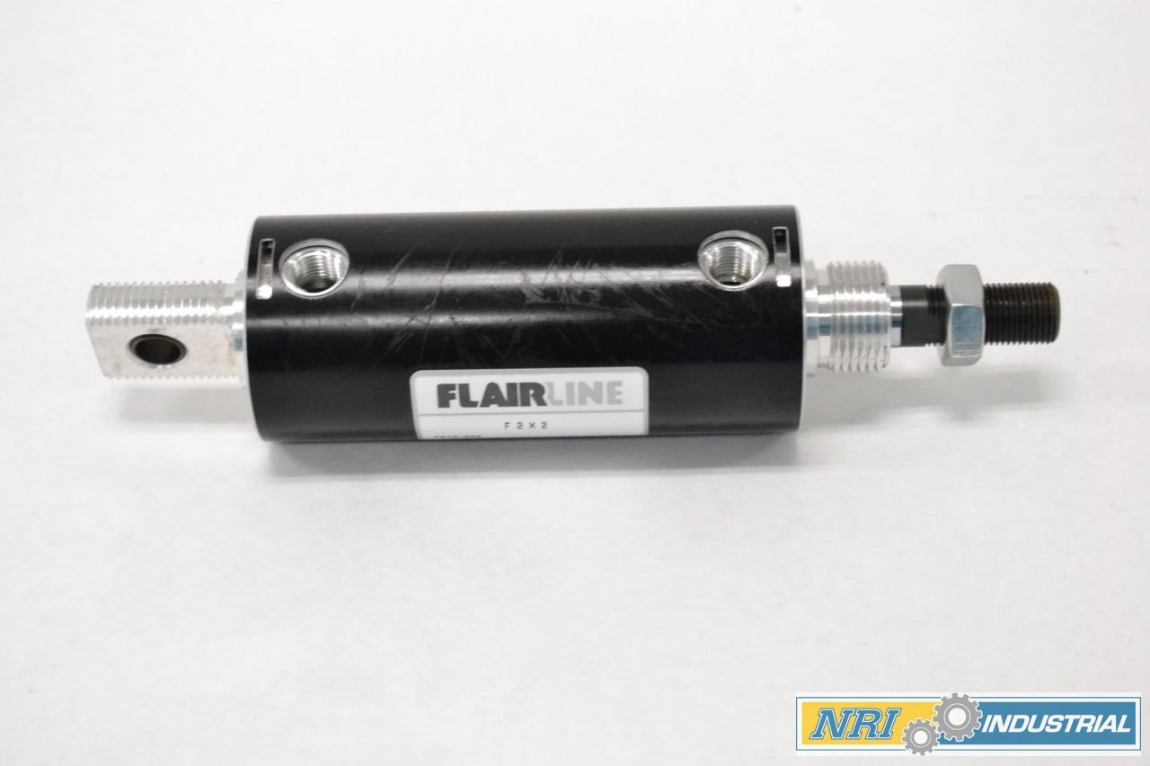 NEW FLAIRLINE F 2 X 2 DOUBLE ACTING 2 IN 2 IN 250PSI PNEUMATIC CYLINDER