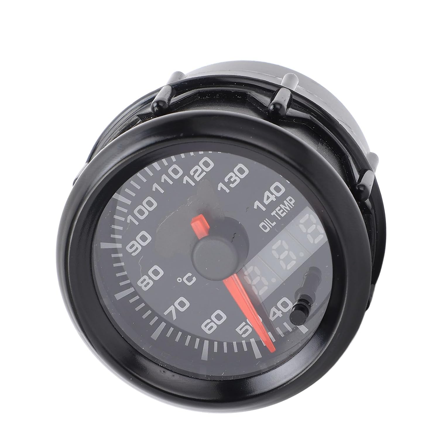 GOTOTOP 52mm Oil Temperature Gauge, ABS Material, Accurate Monitoring 40 to 140 Degrees Celsius, Universal Fit for DC12V Cars