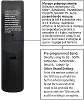 Riry Univerzális TV Távirányító Samsung Sony Philips Panasonic LG Sharp Hitachi Vizio TCL Toshiba Hisense Smart TV-hez Egyszerű Beállítás 4