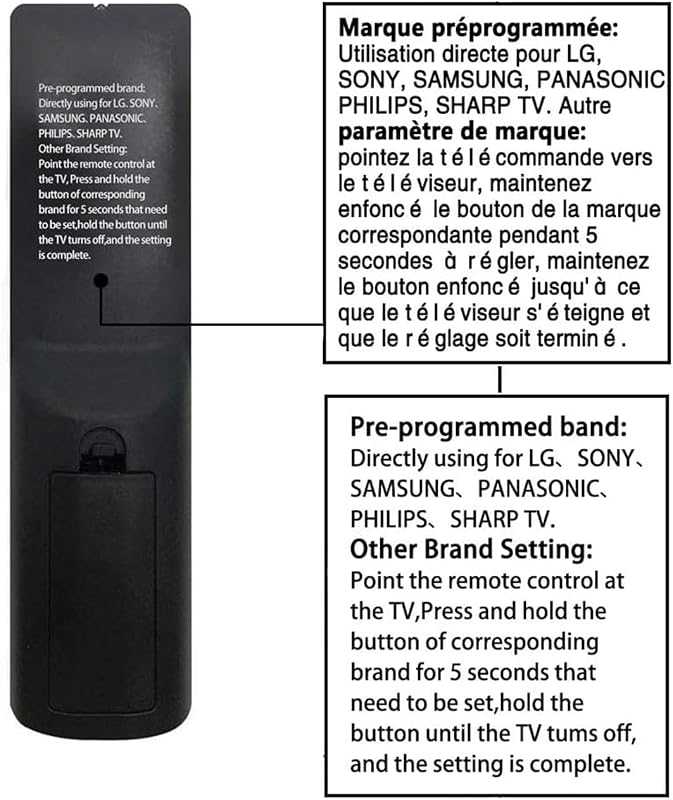 Riry Univerzális TV Távirányító Samsung Sony Philips Panasonic LG Sharp Hitachi Vizio TCL Toshiba Hisense Smart TV-hez Egyszerű Beállítás